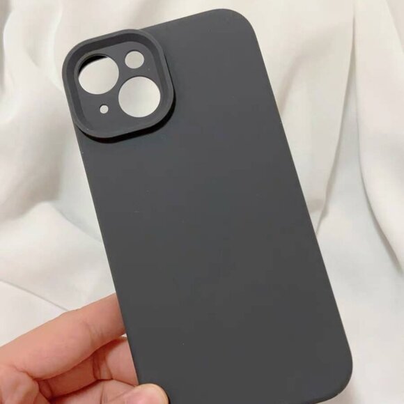 Black Matte iPhone 14 Case - Picture 1 of 2